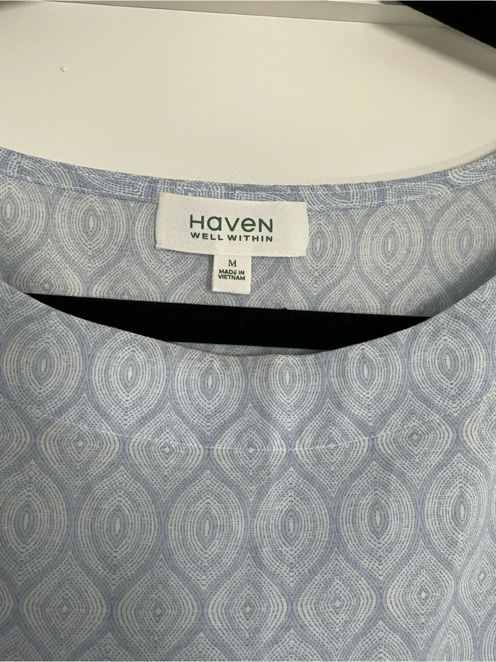 Haven Well Within Light Blue Patterned Sleeveless Dress - Picture 2 of 6